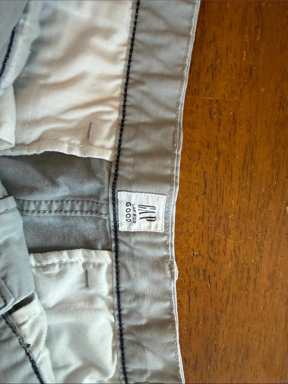 GAP Men’s Casual Cotton Chino Shorts - Light Grey/Stone